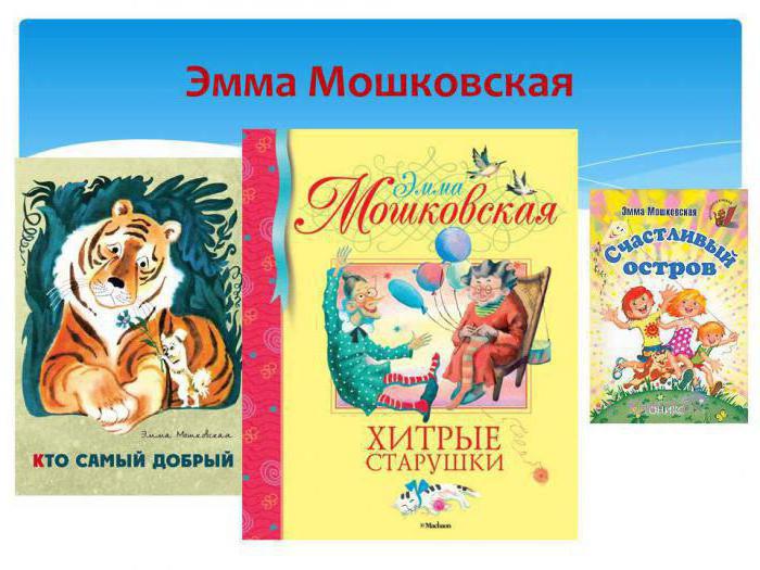 어린이 시인 Moshkovskaya Emma : 아이들을위한 재미있는시