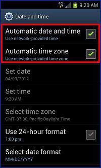 Galaxy S II에서 날짜를 변경하는 방법 : 자세한 지침